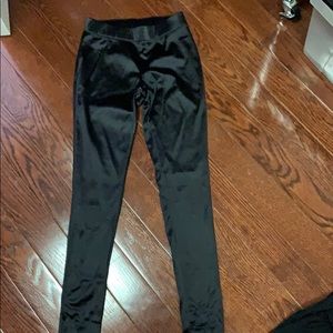 Express black leggings shiny